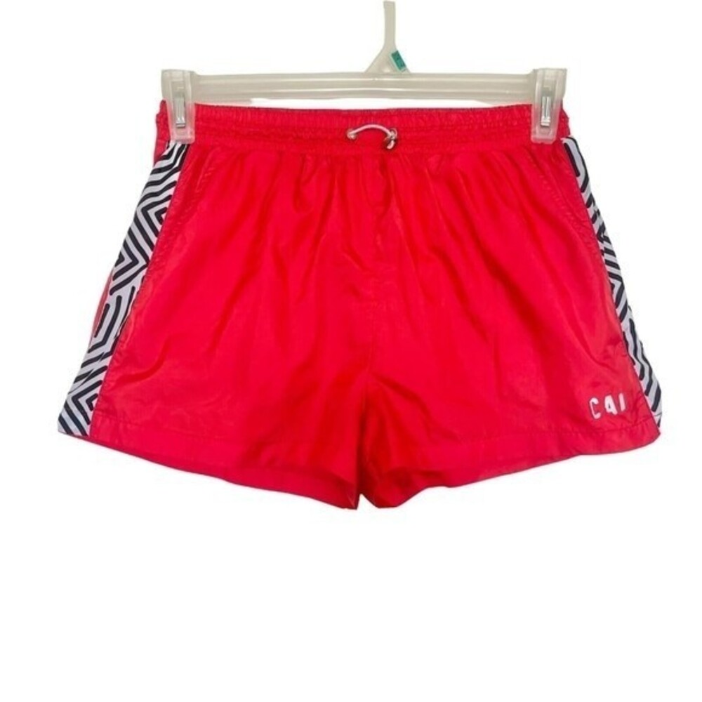 Forever 21 Womens Shorts Size Medium Running Basketball Boxers Drawstring Red